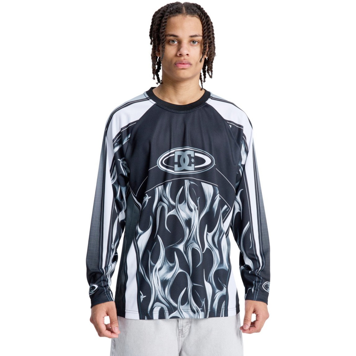 2026 DC Shoes Mens Sylem 2 Moto Jersey EDYKT03552 - Black